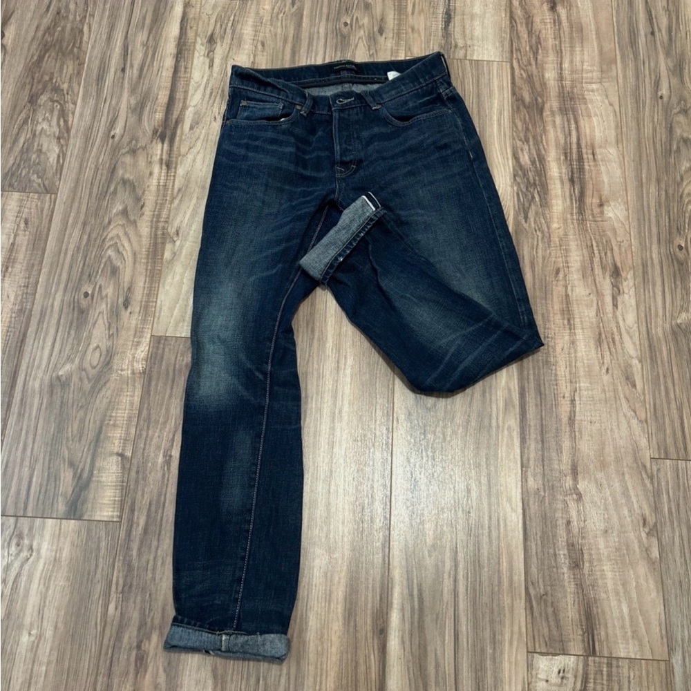 Banana Republic Jeans Mens 31x32 Straight Fit Authentic Selvedge Indigo